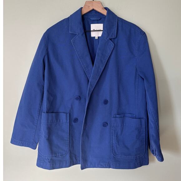 Madewell Crossover Blazer Jacket Doublebreasted Medium - Picture 2 of 8
